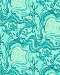 Oceanic Swirl Fluid Nature Design Rug
