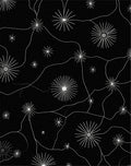 Celestial Starburst Organic Whimsical Design Rug