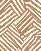 Brown Diagonal Striped Abstract Design Rug