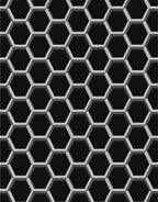Geometric Honeycomb Shadow Hexagon Rug