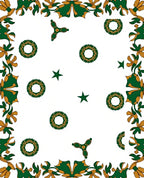 Emerald Green Gold Mandala Stars Rug
