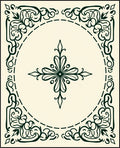 Ornate Floral Border Design Rug