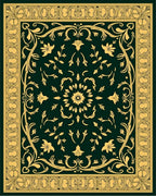 Ornate Floral Scrollwork Medallion Rug