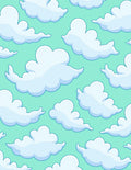 Playful Cloud Pattern Rug
