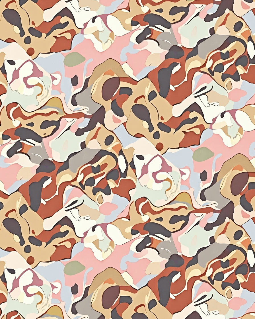 Abstract Organic Flowing Modern Design Rug