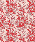 Scarlet Floral Rhapsody Pattern Rug