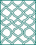 Trellis Patterned Overlay Rug
