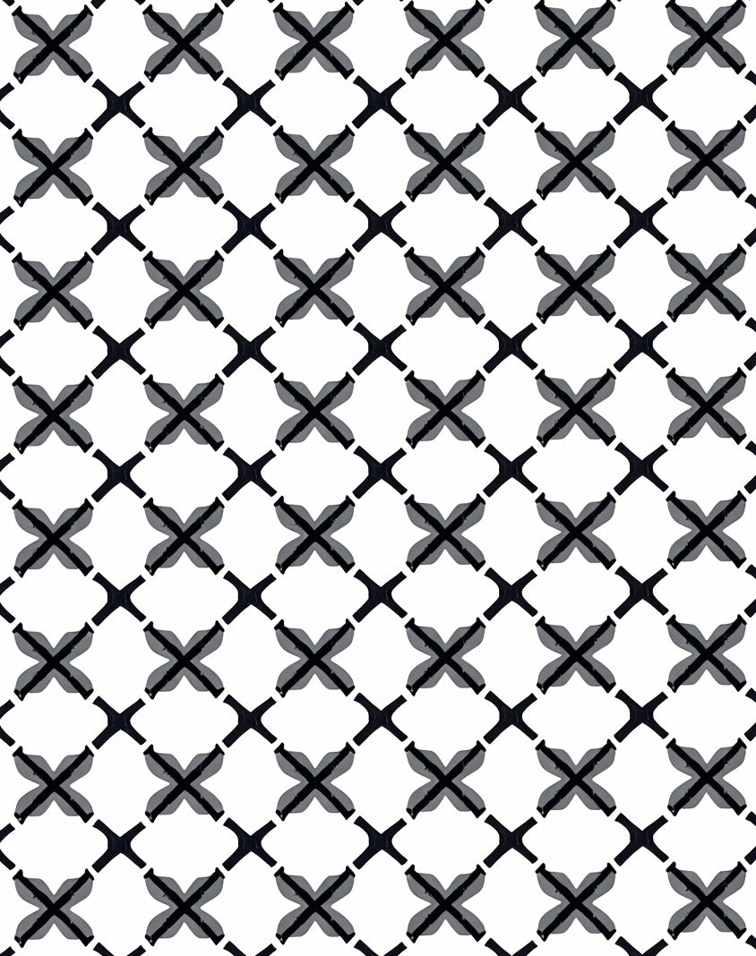 Modern Lattice Geometric Pattern Design Rug