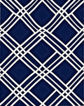 Classic Interwoven Diamond Pattern Rug