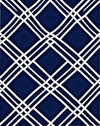 Classic Interwoven Diamond Pattern Rug