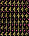 Golden Ferns With Pink Splatters Rug