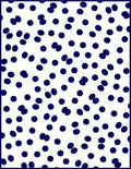 Navy Blue Scattered Polka Dot Pattern Rug