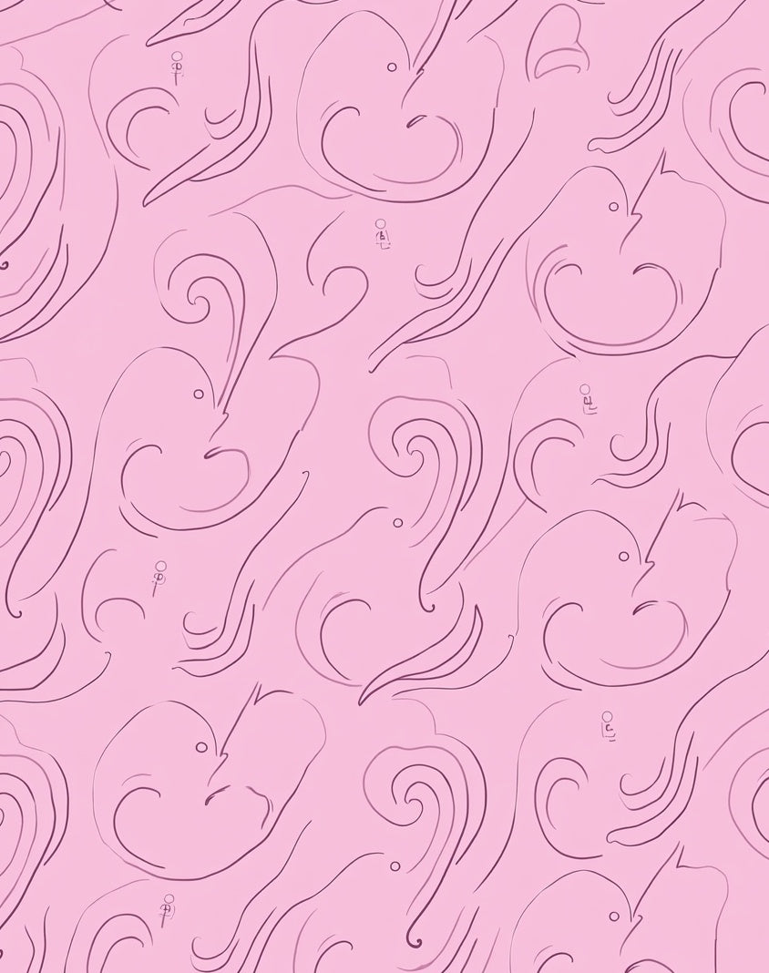 Abstract Flowing Lines Pattern Rug