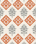 Abstract Tree Diamond Pattern Rug