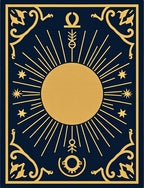 Celestial Sun Starburst Pattern Rug