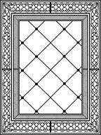 Intricate Lattice With Ornate Borders Rug
