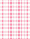 Pink and White Tartan Pattern Rug