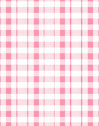 Pink and White Tartan Pattern Rug