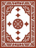 Maroon Traditional Medallion Floral Rug