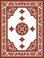 Maroon Traditional Medallion Floral Rug
