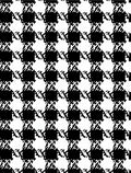 Classic Houndstooth Patterned Graphic Rug