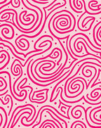 Vibrant Swirls Abstract Pattern Rug