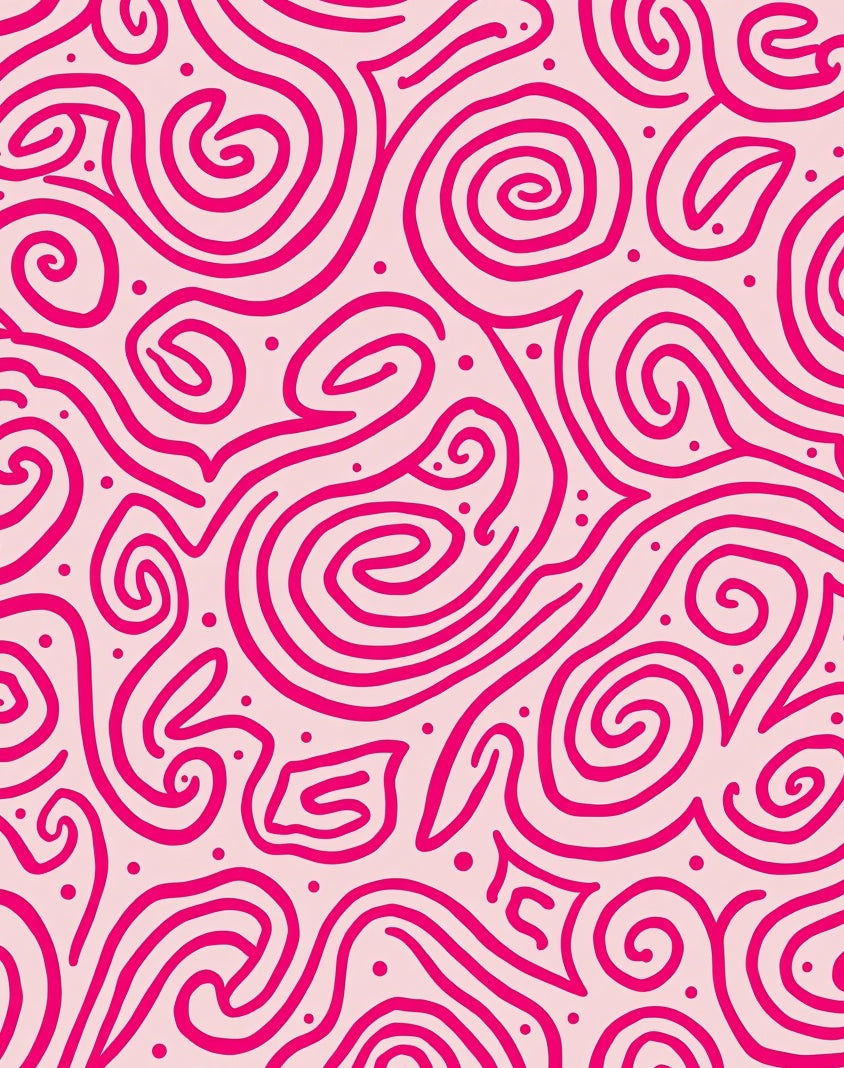 Vibrant Swirls Abstract Pattern Rug