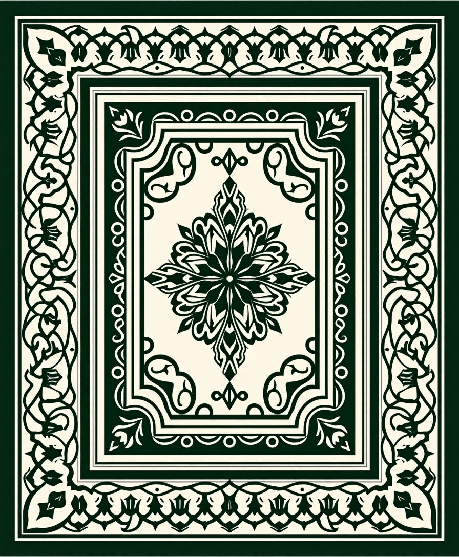 Traditional Elaborate Floral Medallion Rug