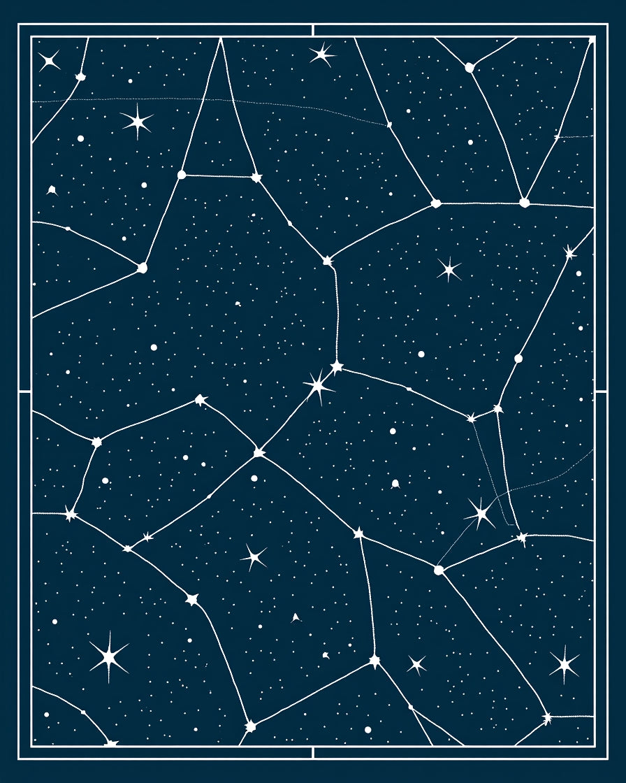 Celestial Constellation Pattern Rug