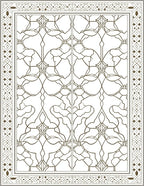 Intricate Geometric Floral Pattern Rug
