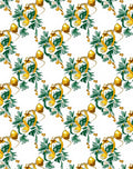 Golden Bell Green Foliage Repeating Pattern Rug