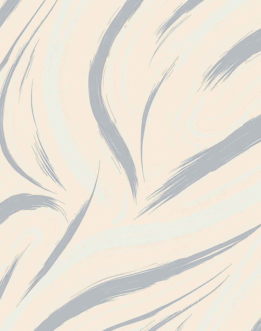 Abstract Swirl Brush Stroke Pattern Rug