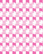 Pink geometric block pattern Rug