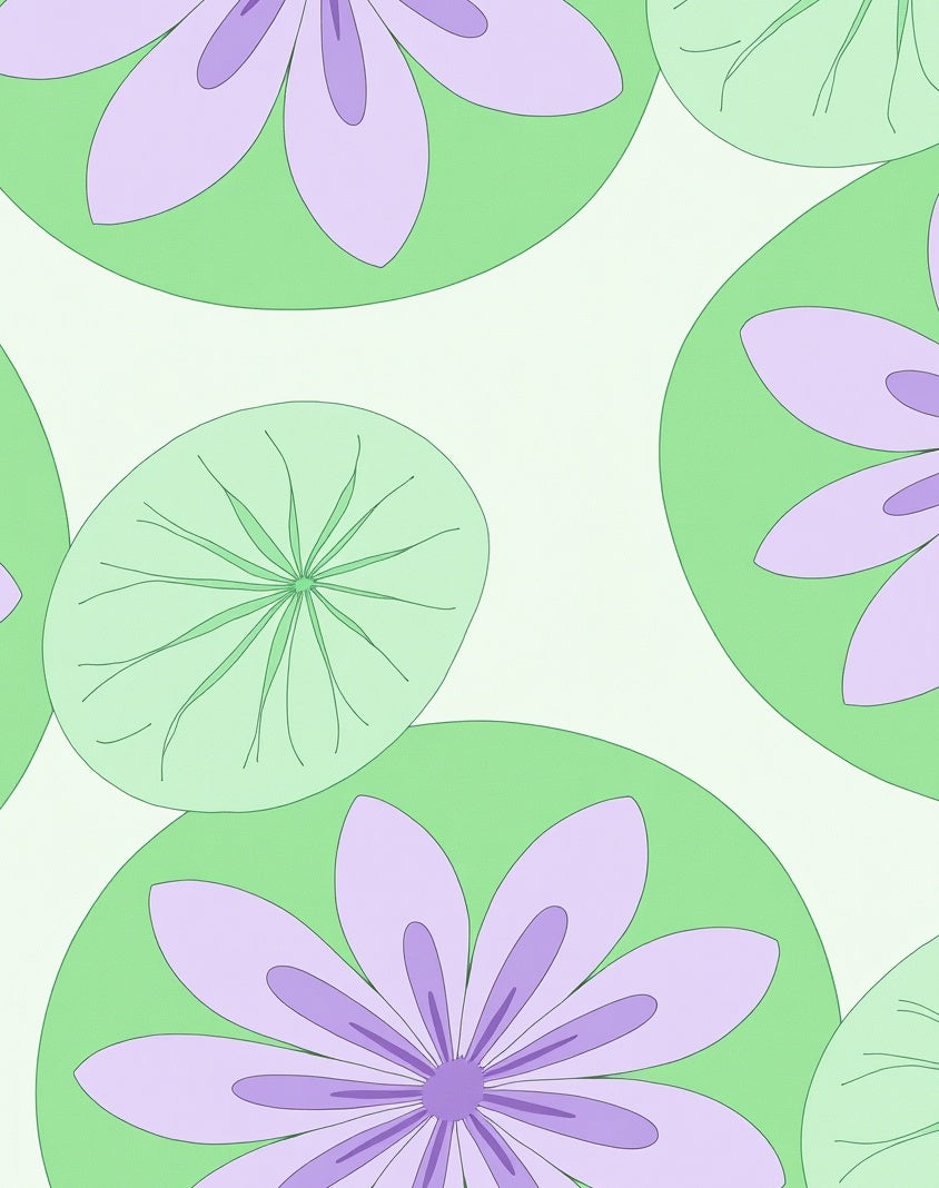 Pastel Floral Abstract Pattern Rug