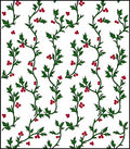 Vine Holly Berry Garland Rug