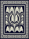 Art Deco Style Floral Pattern Rug