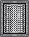 Intricate Geometric Flower Pattern Rug