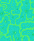 Retro Swirl Daisy Pattern Design Rug