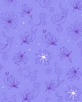 Whimsical Floral Swirl Pattern Design Rug