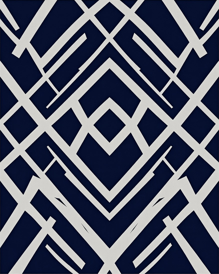 Art Deco Geometric Pattern Rug
