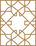 Geometric Arched Diamond Pattern Rug