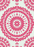 Fuchsia Mandala Floral Pattern Rug