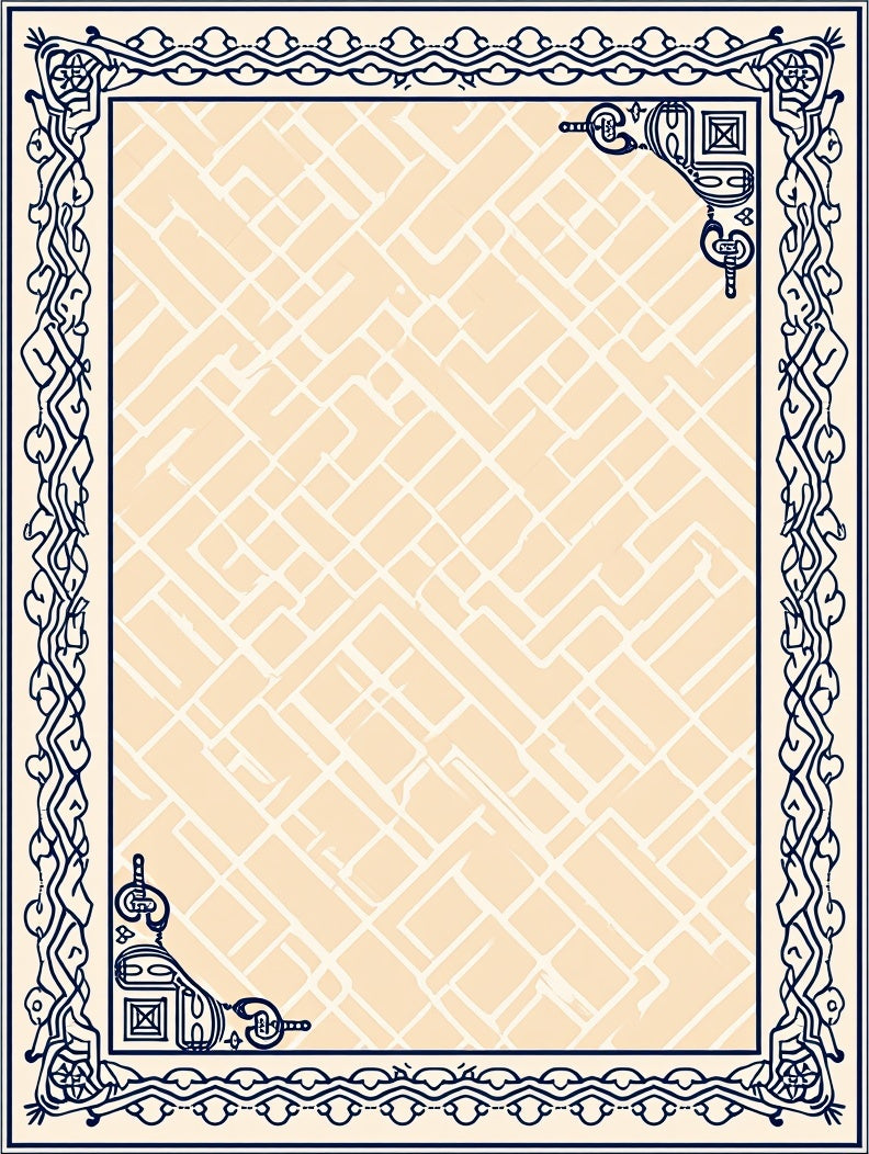 Classic Swirling Patterned Cream Rug