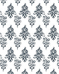 Classic Damask Scroll Pattern Rug