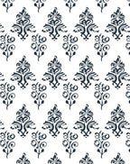 Classic Damask Scroll Pattern Rug