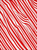 Bold Red White Swirl Stripes Rug
