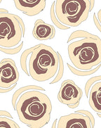 Abstract Rose Pattern Design Rug