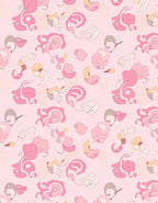 Abstract Pink Swirls Shapes Rug