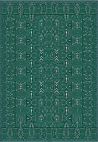 Abstract Circuit Board Pattern Rug