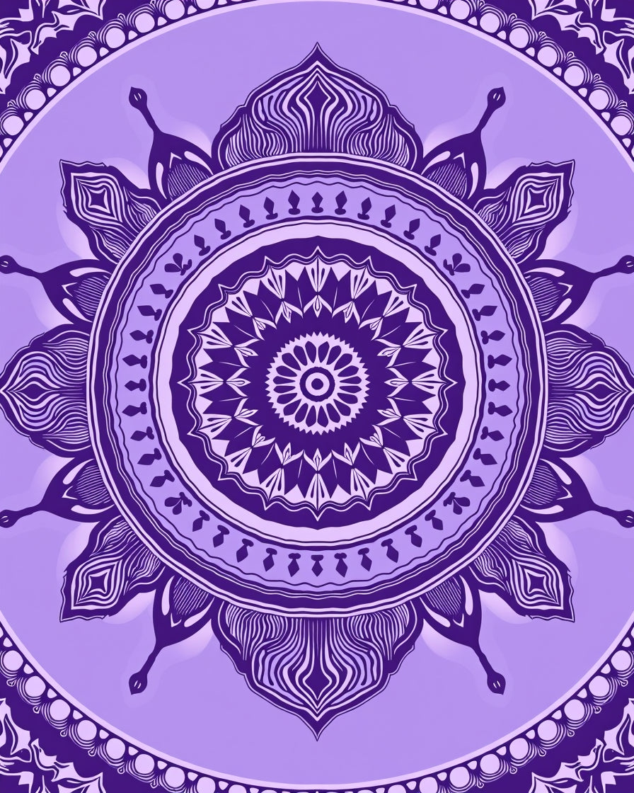 Circular Intricate Mandala Pattern Rug
